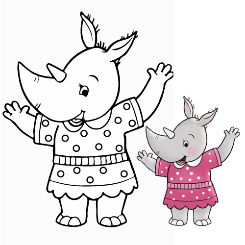 Bella Colouring Sheet